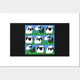 Playful sheep 2 Posters and Art